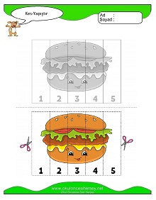 Kes Yapıştır Çalışma Sayfaları